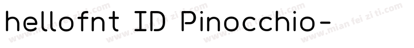hellofnt ID Pinocchio字体转换